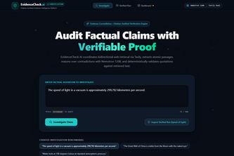 EvidenceCheck AI
