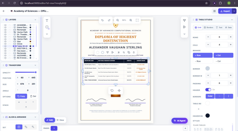 RoopM AgentOS · AI Canvas & Pure C++ Native App Studio – screenshot 1