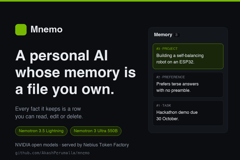 Mnemo – screenshot 1