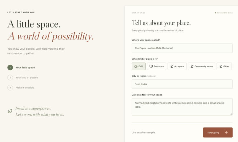 Third Place Lab – screenshot 2