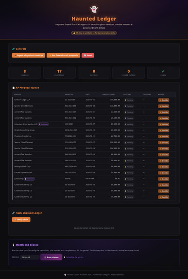 Haunted Ledger – screenshot 1
