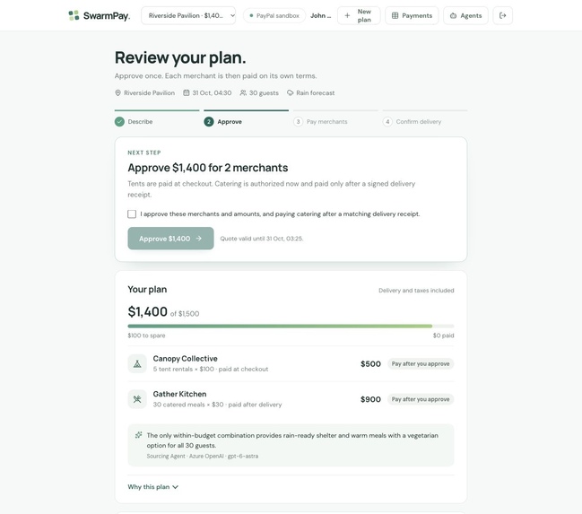 SwarmPay – screenshot 2