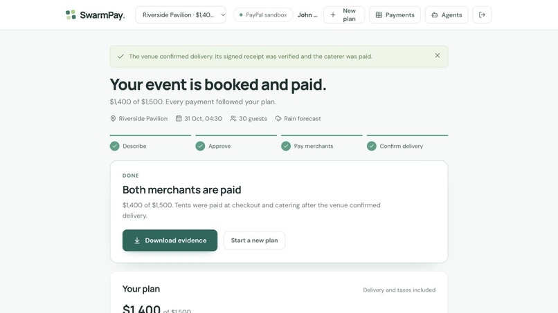 SwarmPay – screenshot 4