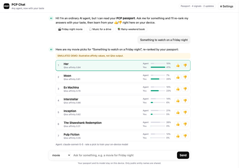 Personal Context Protocol (PCP) – screenshot 2