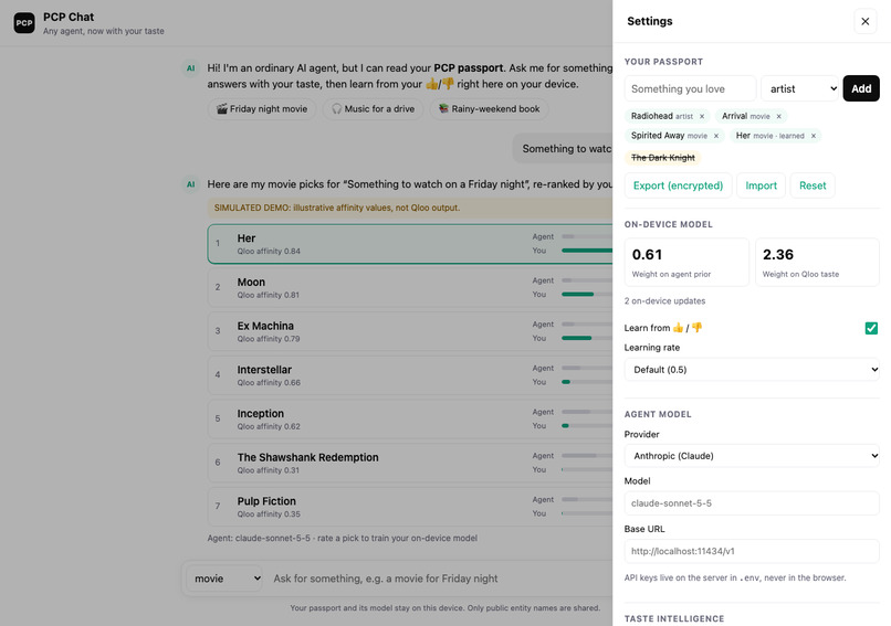 Personal Context Protocol (PCP) – screenshot 3