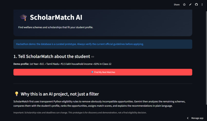 ScholarshipMatch AI – screenshot 4