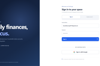 FinForge — Financial Intelligence Platform