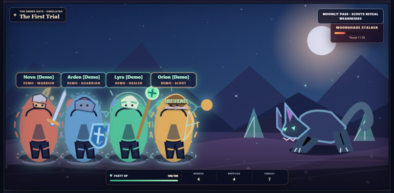 CrowdQuest — The Ember Gate – screenshot 2