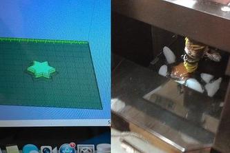 3D chocolate printer and a penguin