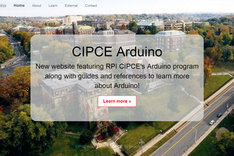 RPI CIPCE Website for Arduino Program