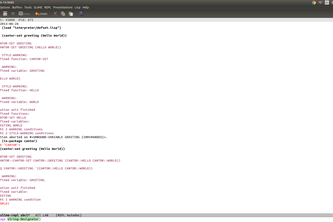 The Cantor Programming Language