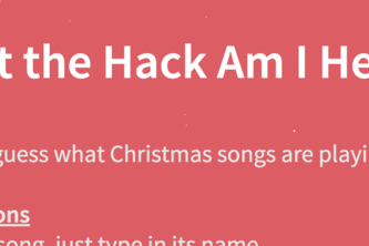 What the Hack Am I Hearing?