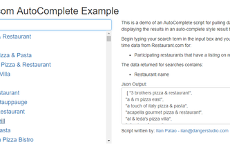 Restaurant.com-AutoComplete-JS
