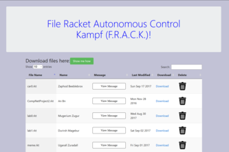 File Racket Autonomous Control Kampf (F.R.A.C.K.)