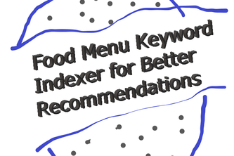 Food Menu Keyword Indexer for Better Recommendations
