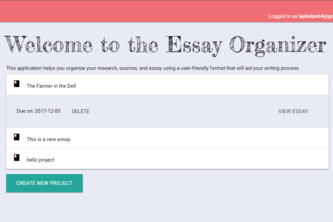 The Essay Writer and Organizer