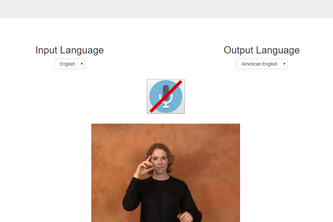 Speech to Sign Language Live Converter