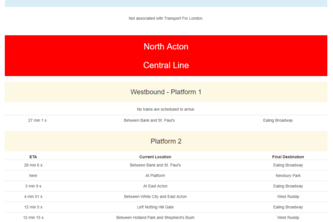 TFL Tracker