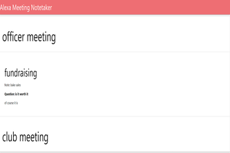 Alexa Notetaker