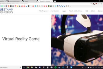 Page for my summer VR game project