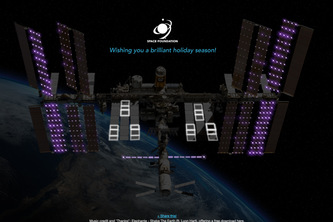 Space Foundation Holiday eCard 2014