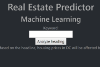 Real Estate Predictor