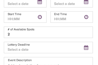 Wayfair Event Lottery App