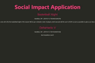 Social Impact App