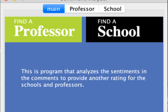 RMP Sentiment Analyzer