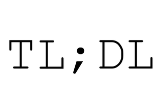 TL;DL