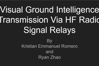Visual Ground Intelligence Transmission via HF Radio