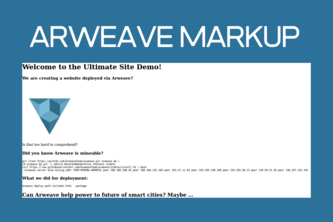 Basic HTML Markup w/ Arweave