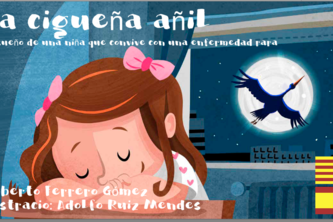 Animación de la cigueña añil