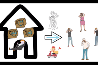 Social Service Organizations Distribute Daily Necessities.