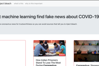 COVID-19 intelligent news feed