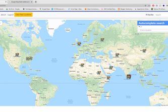 Covide19 Map Dashboard