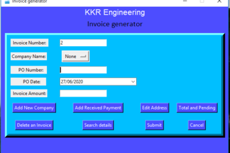 Advanced invoice generator