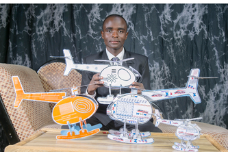 Helicopters designer and decorations, also photo studio edit