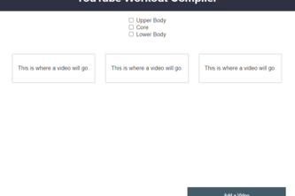 YouTube Workout Compiler