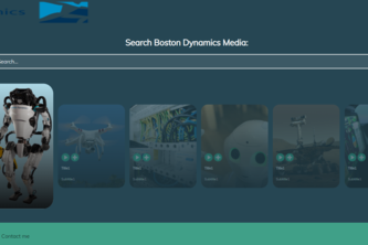 Boston Dynamics Website Clone