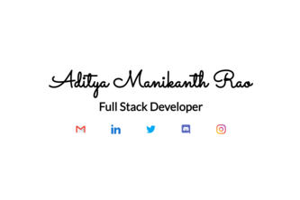 Aditya's Portfolio