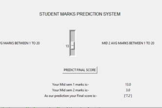 Student Result prediction system