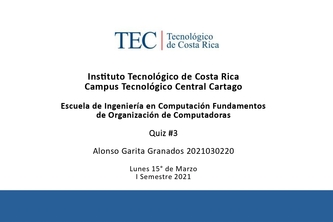 FOC - Quiz #3 - Alonso Garita Granados