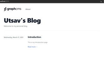 Build a Personal Blog with Gatsby.js and GraphCMS