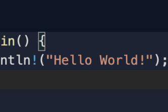 Hello, World in Rust
