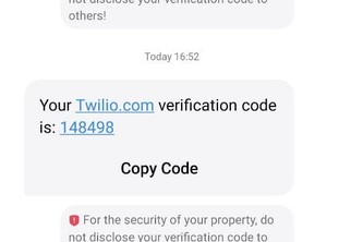 Use the Twilio API