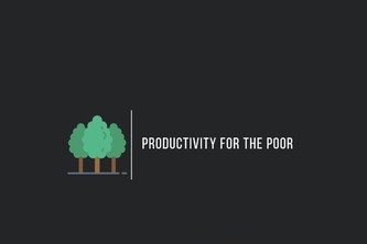 Productivity for the poor