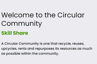 Circular Community Skill Share