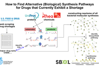 react2drug: Biological Production of Drugs in Short Supply