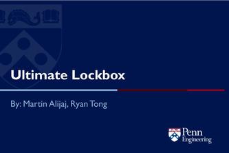 Ultimate Lockbox | Devpost